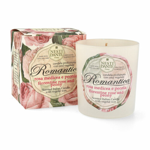 Nesti Dante Romantica Rosa Medicea e Peonia Duftkerze 160 g