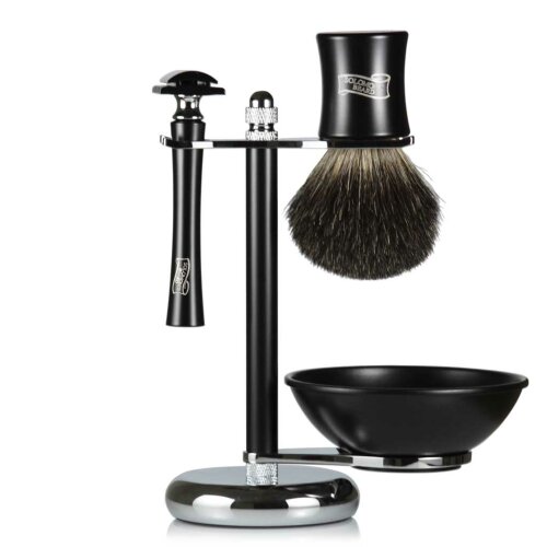 Solomons Beard Dull Set Rasierpinsel + Rasielhobel + Tiegel + Stand