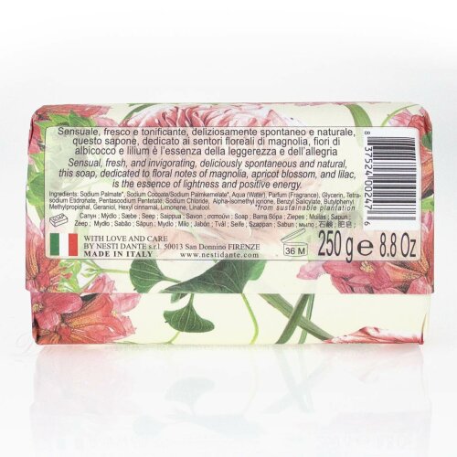 Nesti Dante Dolce Vivere Pisa magnolie, Aprikosenblüte & Lilium Seife 250g