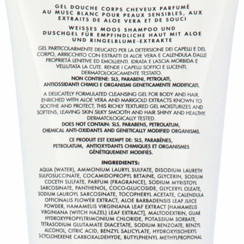 Acca Kappa Muschio Bianco Shampoo und Duschgel Empfindliche Haut 200 ml