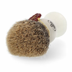 Omega Rasierpinsel Zupfhaar Dachshaar Pure Badger F6282.3 + Rasierer +Ttiegel